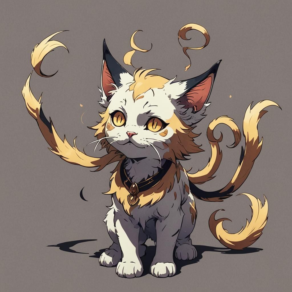 Kirara the Demon Cat with two tails