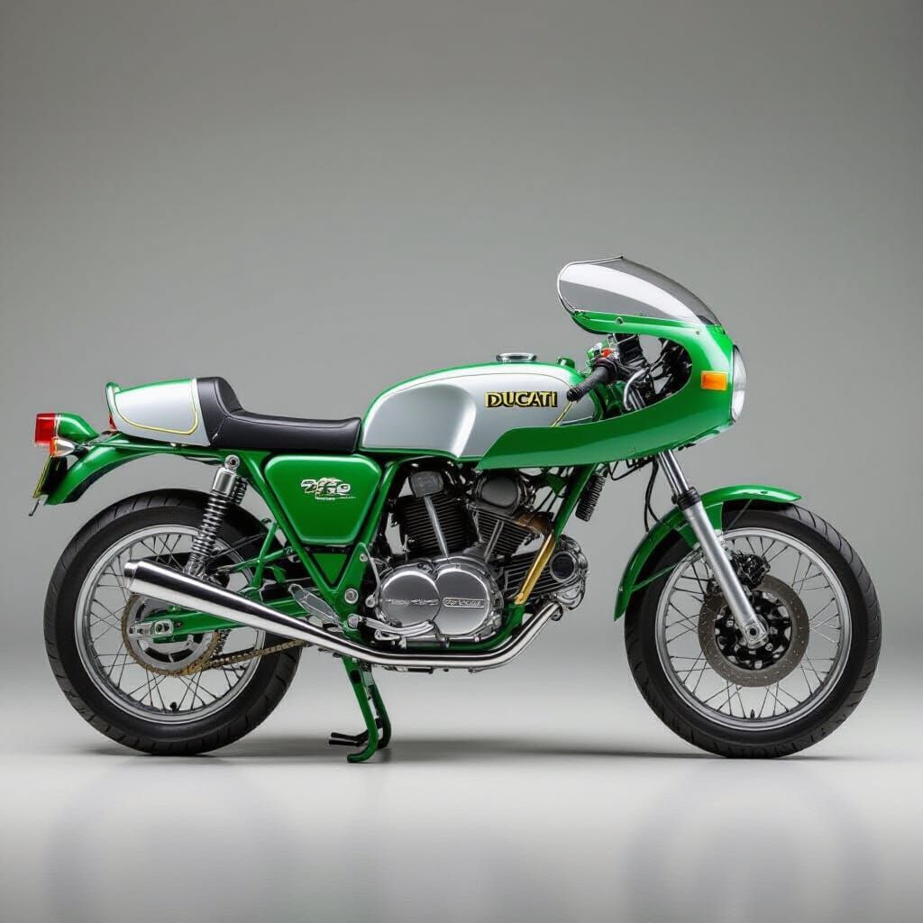 1974 Ducati 750 SuperSport: Iconic Motorcycle Portrait