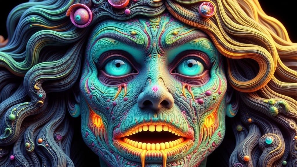 Comic Book Art in a Dark Cyberpunk Aesthetic