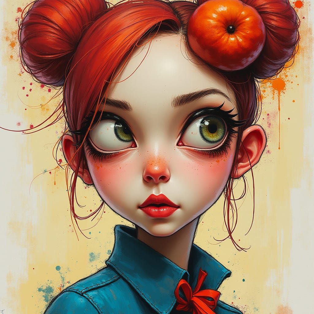 Enchanting Portrait of a Quirky Woman