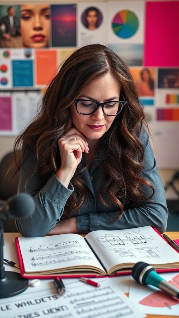 Singer Contemplates Brand Identity in Photorealistic Style