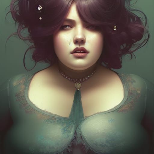 Pastel Goth Woman Portrait in 8k Resolution