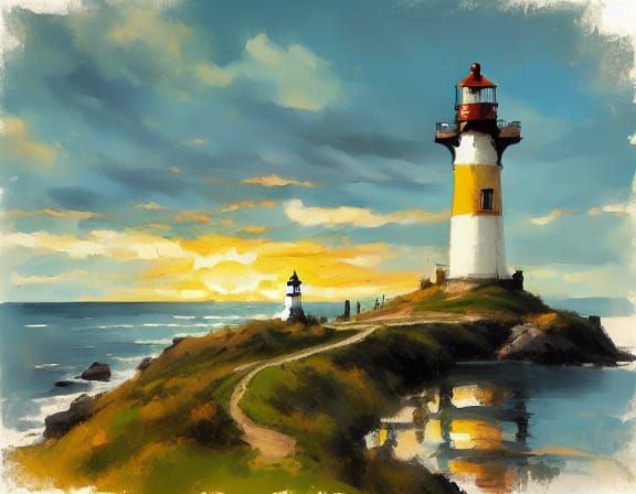 <lora:Lola:1.0> Lighthouse