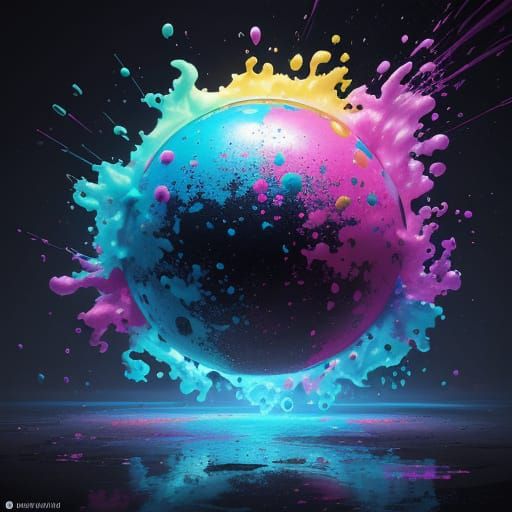 Vibrant Bubblegum Scene in Hyperrealistic Style