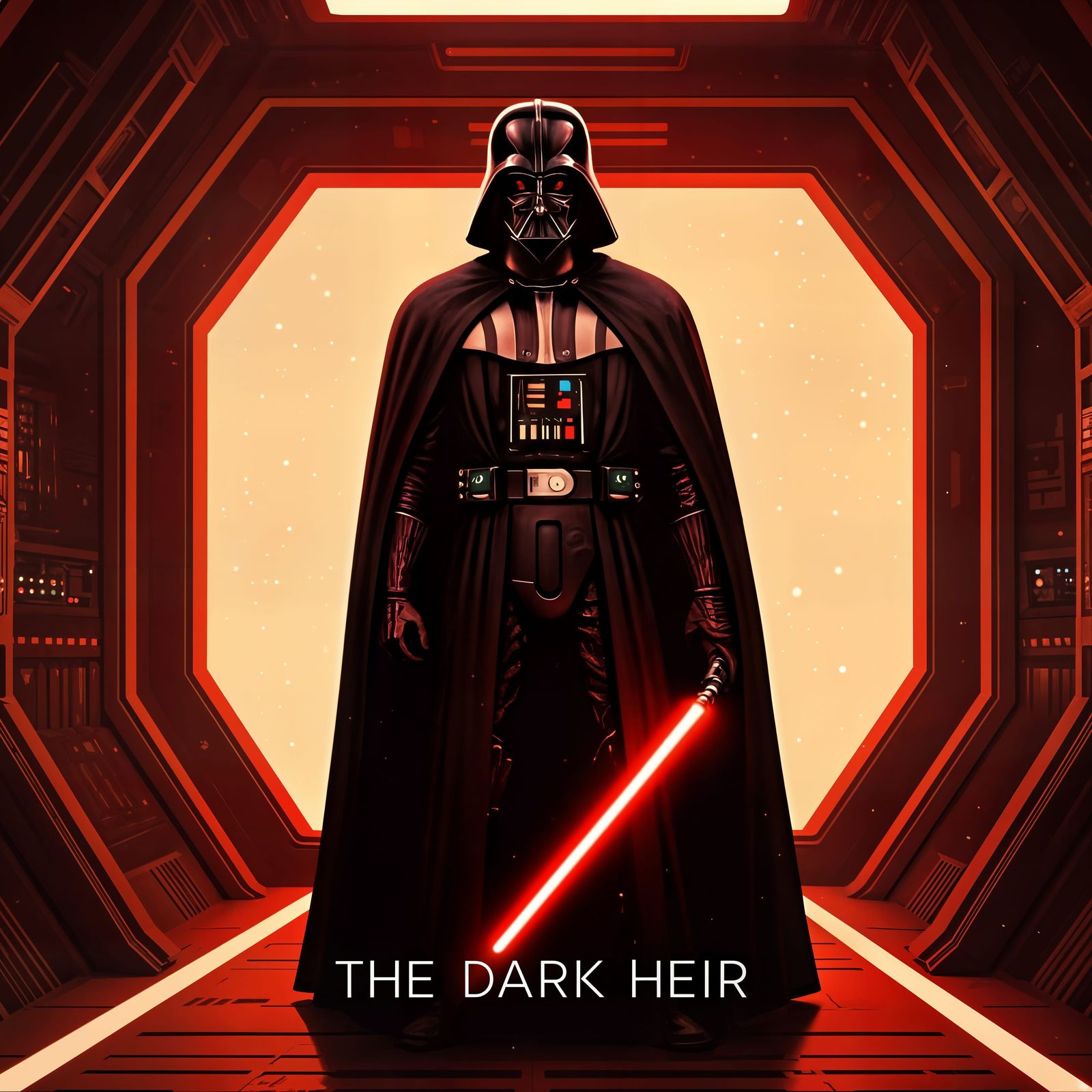 Retro Sci-Fi Movie Poster of a Space Lord