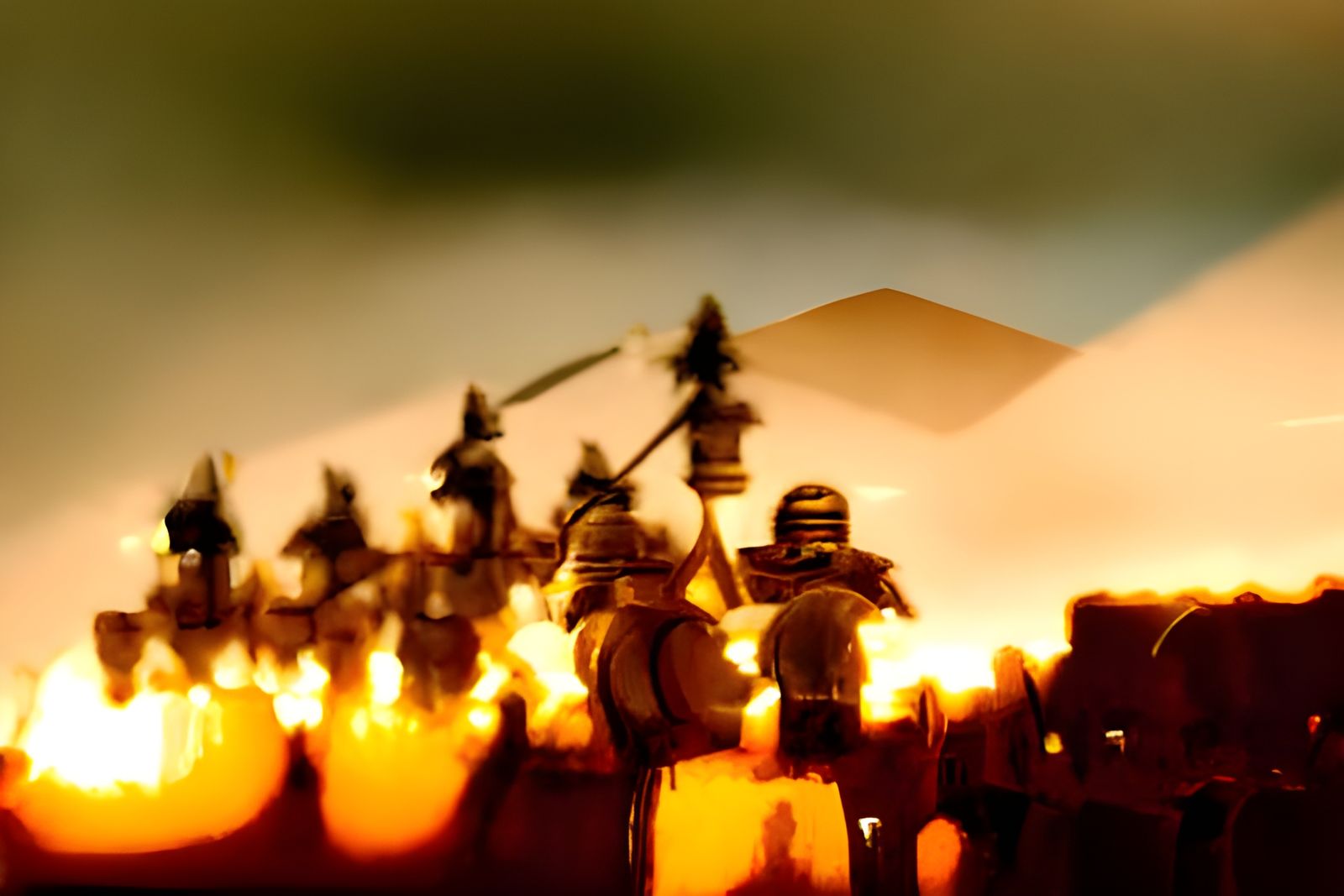 Roman Legion Marching to Mountain City