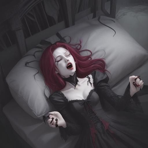 Nightmare of a Female Vampire in Vivid Detail
