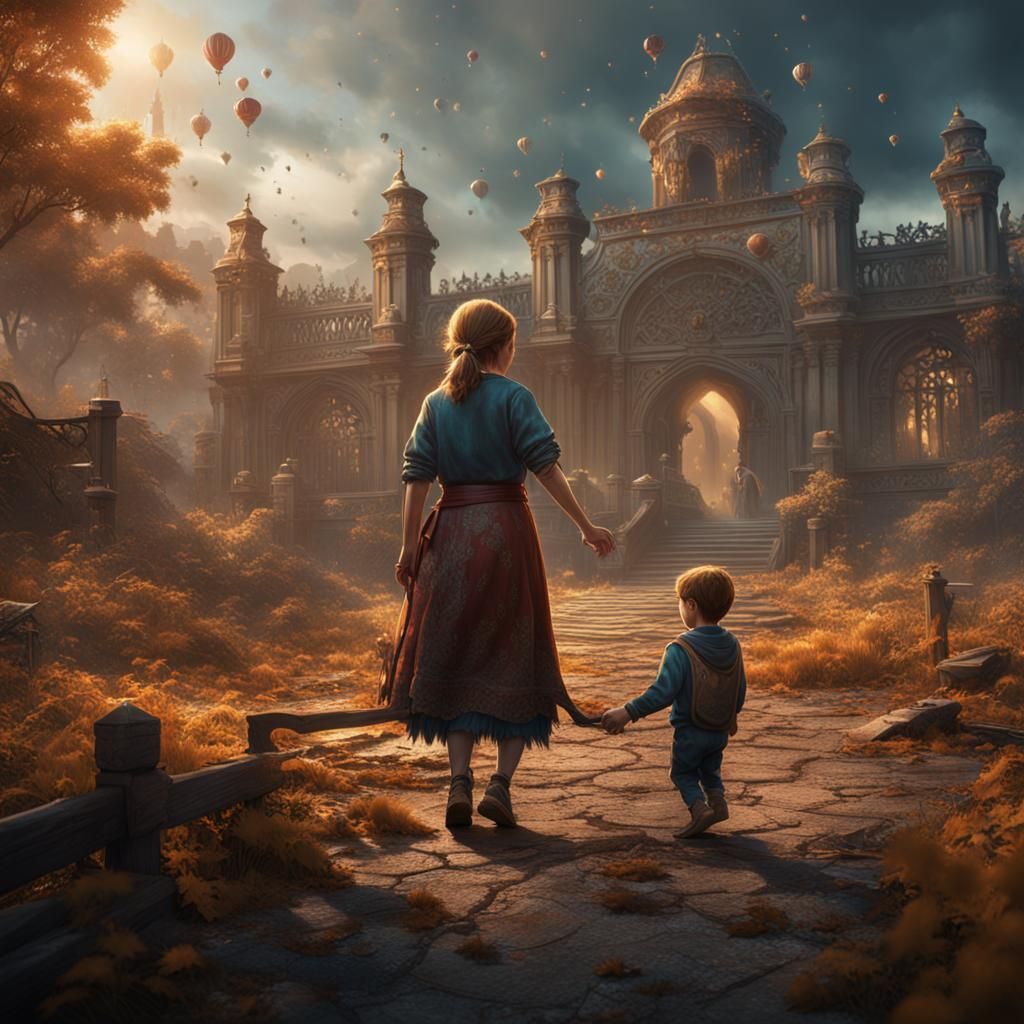 Fantastical Mother and Boy Spanking Scene