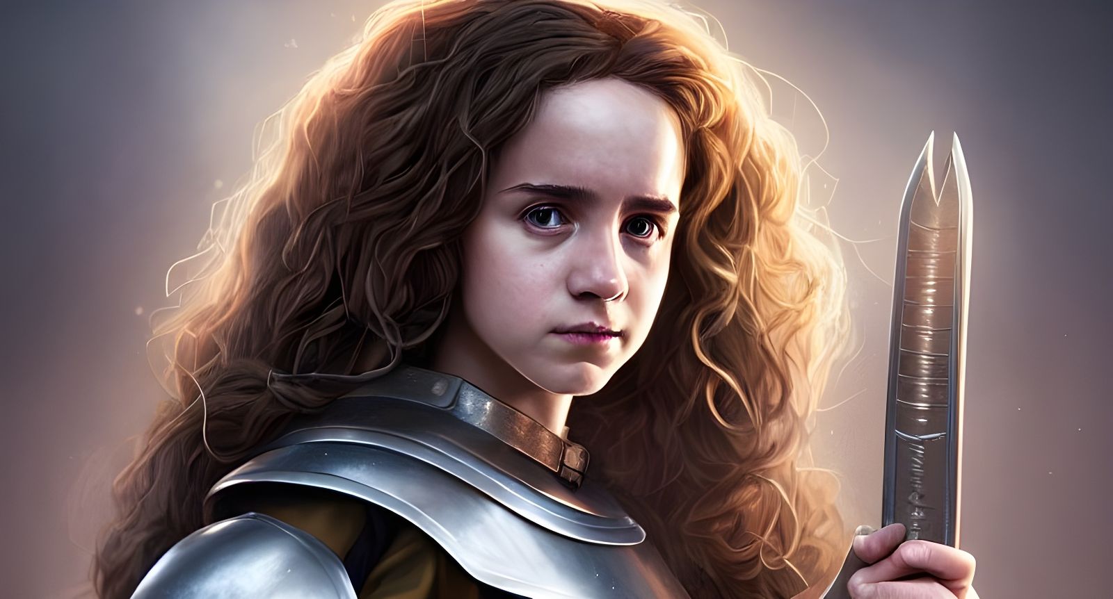 Hermione Granger as Knight, Digital Art