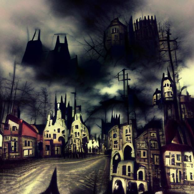Dark Gothic Townscape