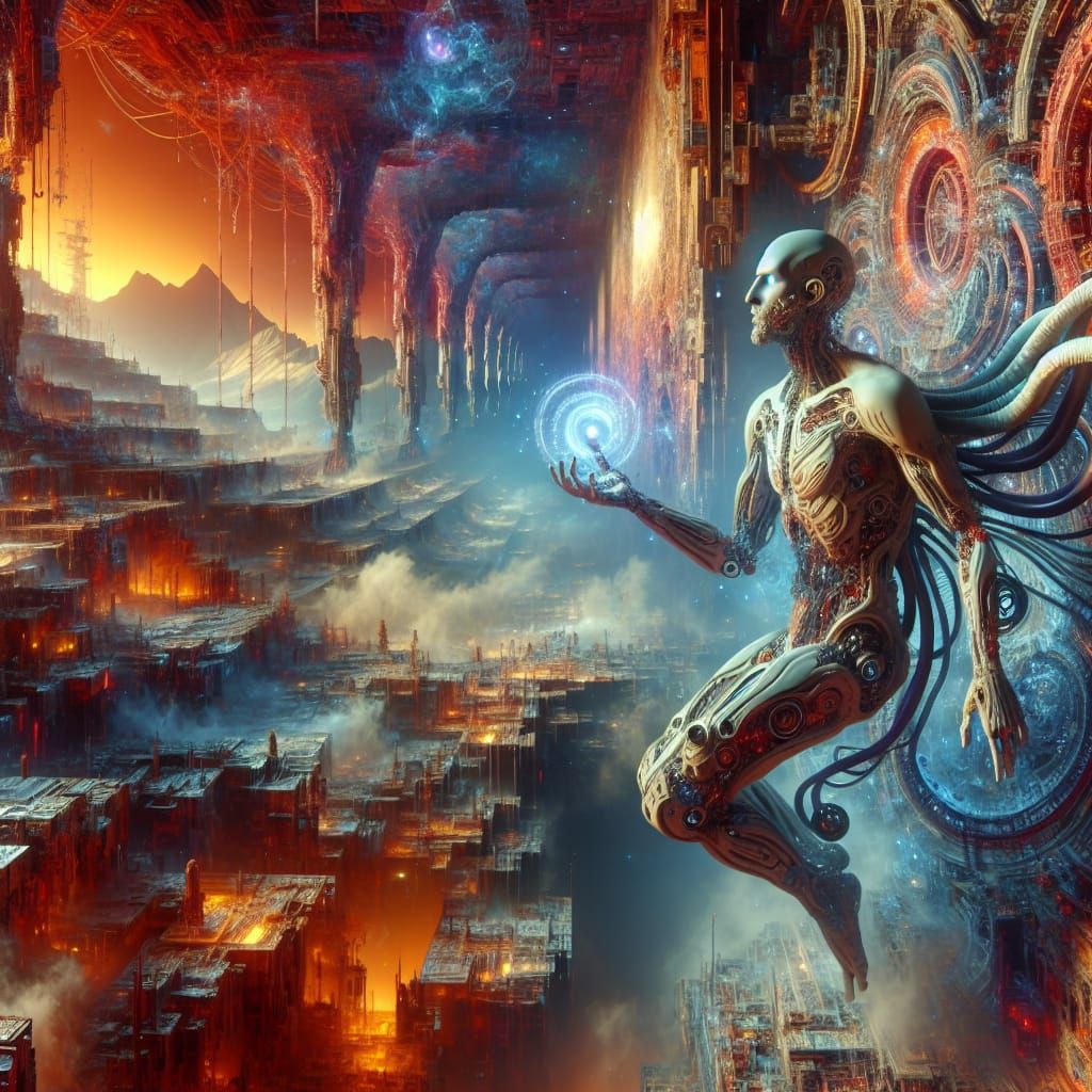 Cyborg Yearning for Empathy in Alien Realm