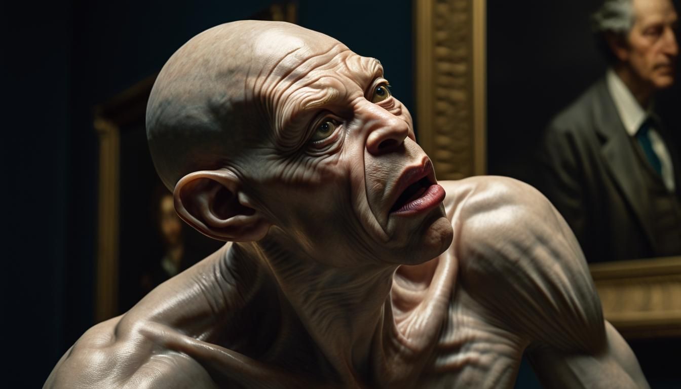 Old Master Paintings: Alien Party in Hyperrealism