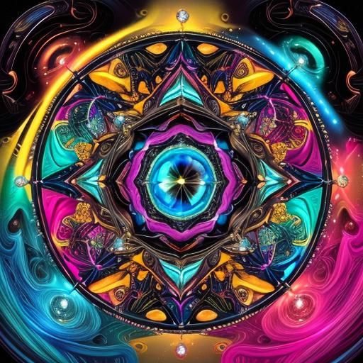 Abstract Surrealist Jewelry in Metallic Triadic Colors