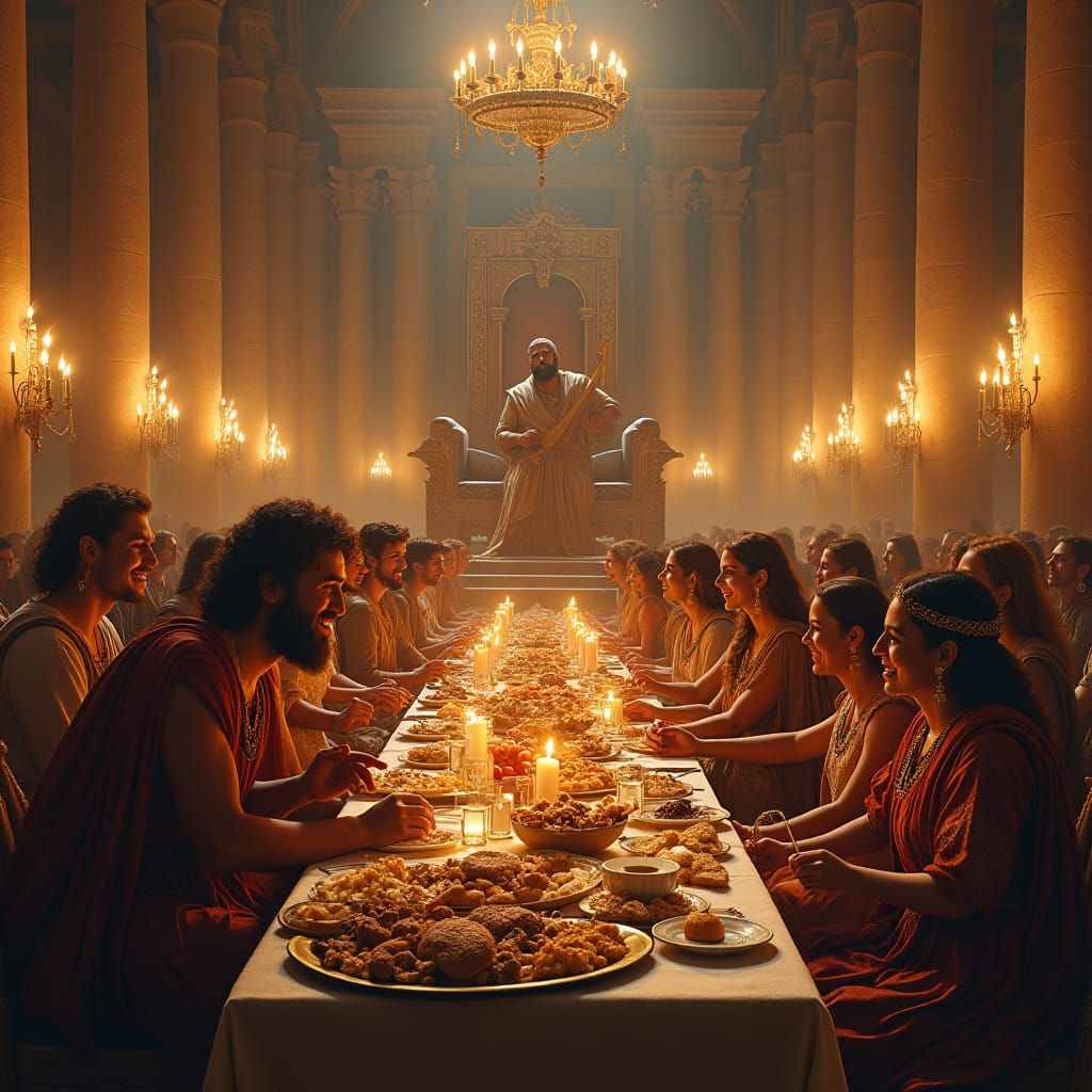 King Saul's Grand Banquet Hall: A Moment of Unease