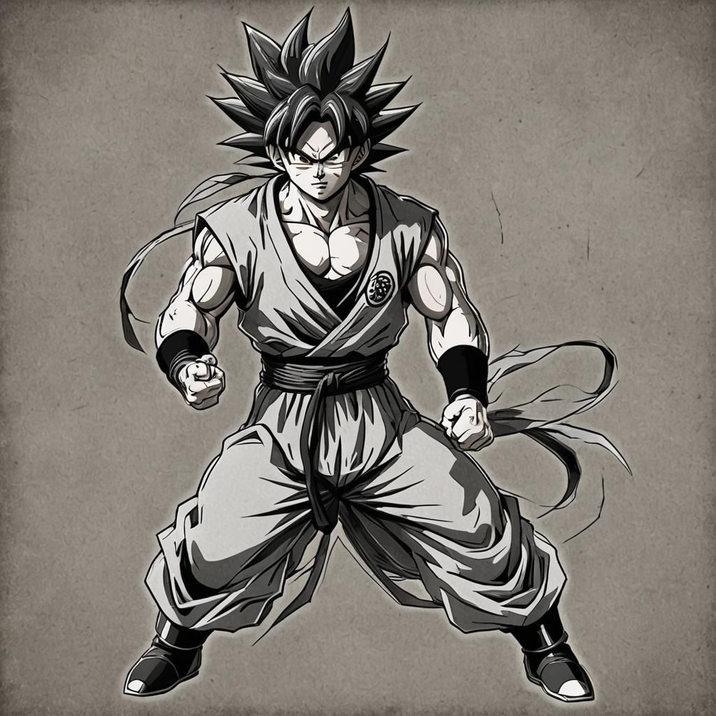 Goku and Ichigo Fusion Art