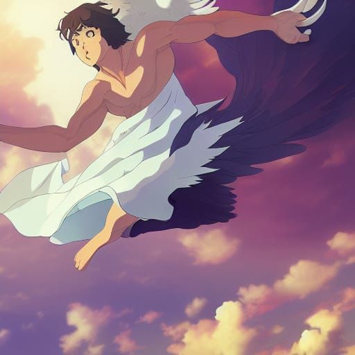 Hermes as Anime Key Visual by Makoto Shinkai