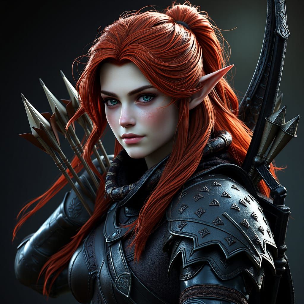 High-Elf Archer: Fantasy Concept Art