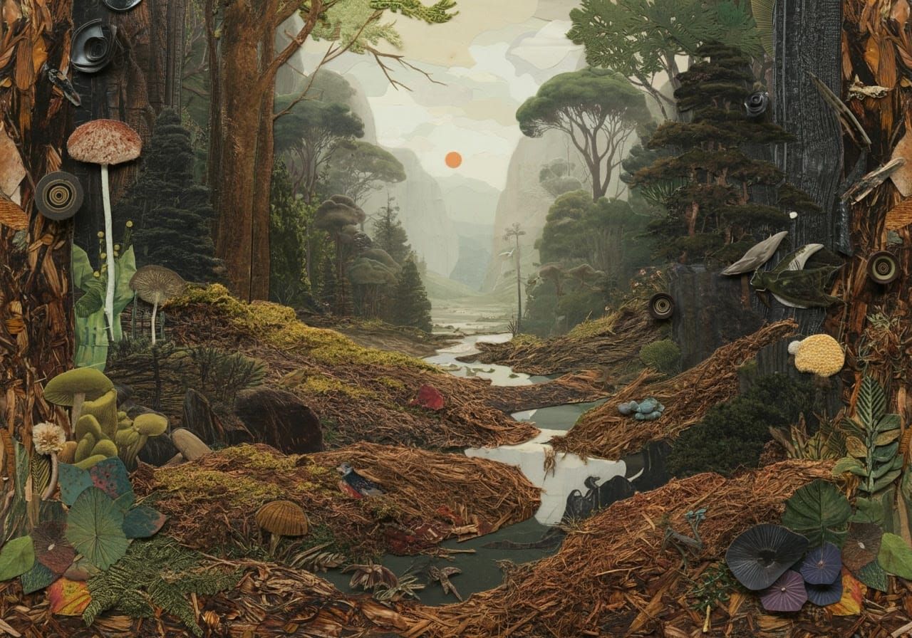 Mulchy Exotic Chipboard Landscape