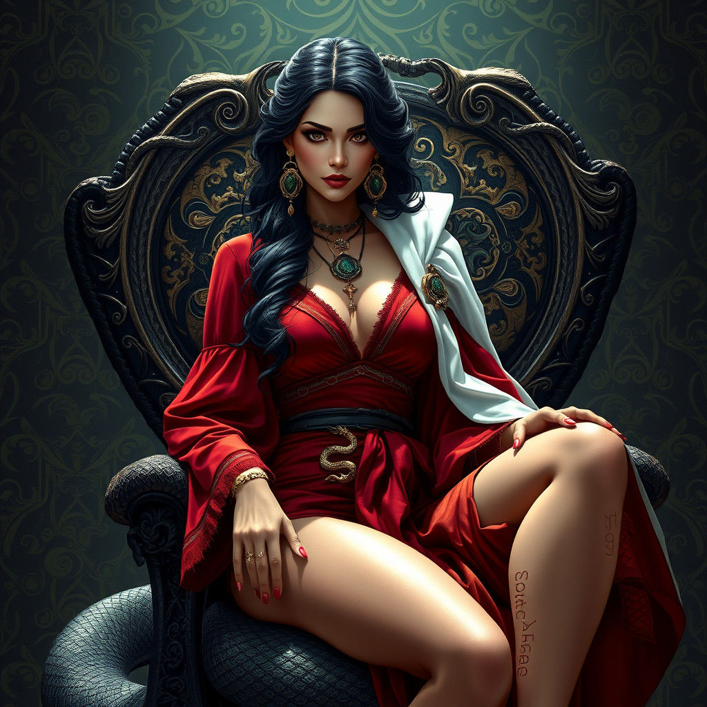 Pirate Empress in Carne Griffiths Airbrush Style