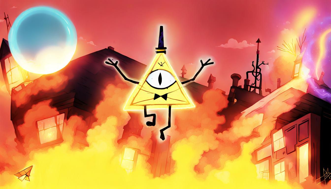 Simple AI Rendition of Bill Cipher