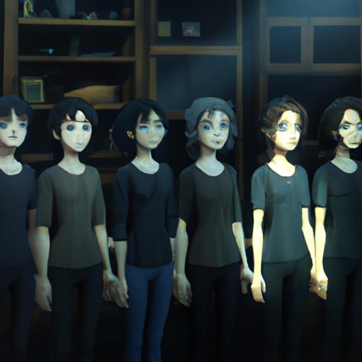 Anime Clones in Studio Ghibli Style