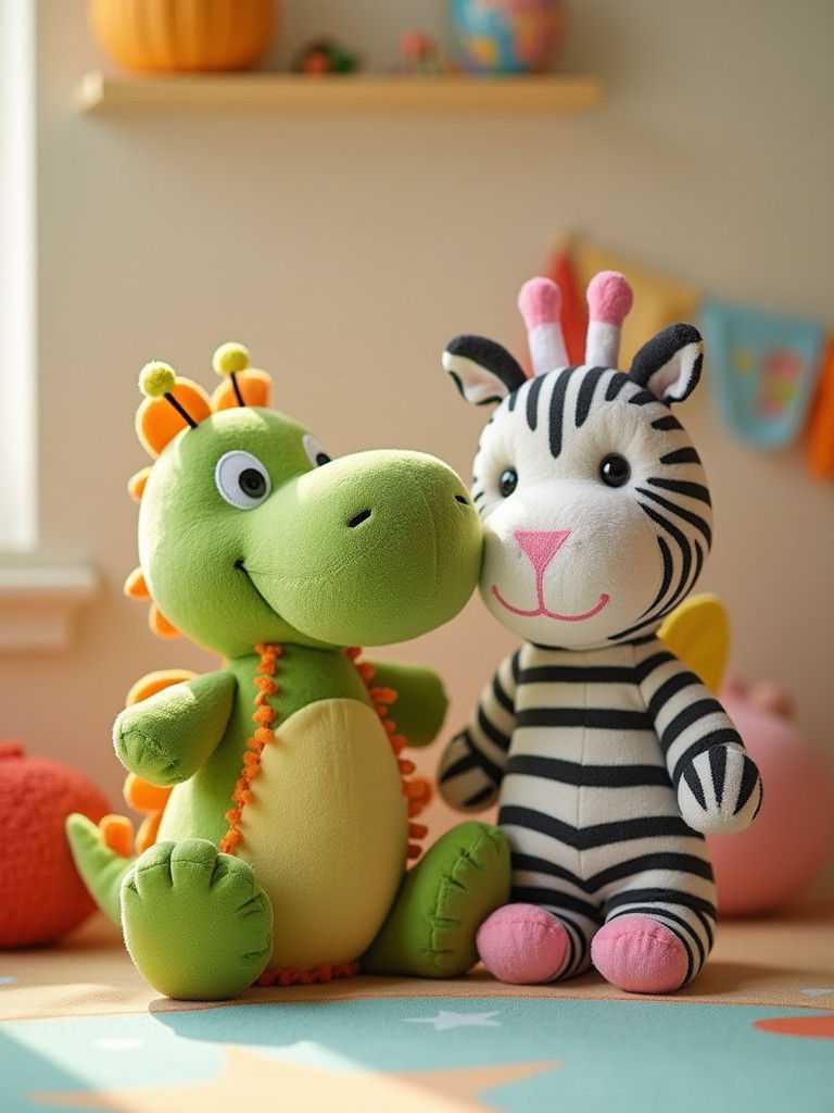 Playful Plush Creatures Bring Joy to the Playroom