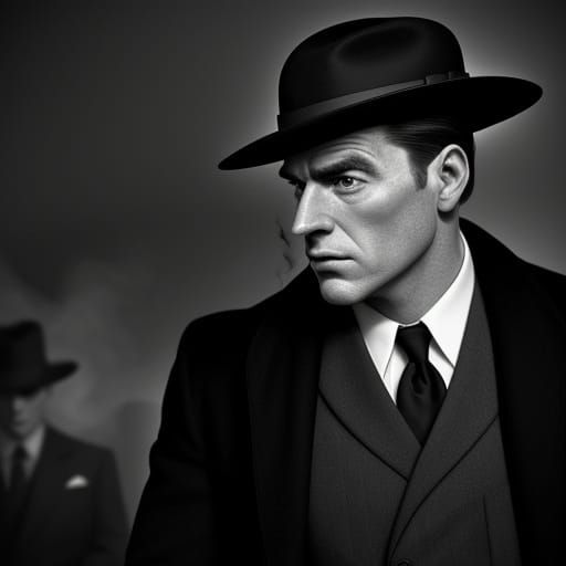 Men's 1950s Fashion in Film Noir Style