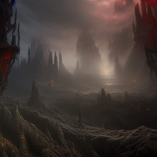 Fantastical Black Metal Concept Art in Deep Color