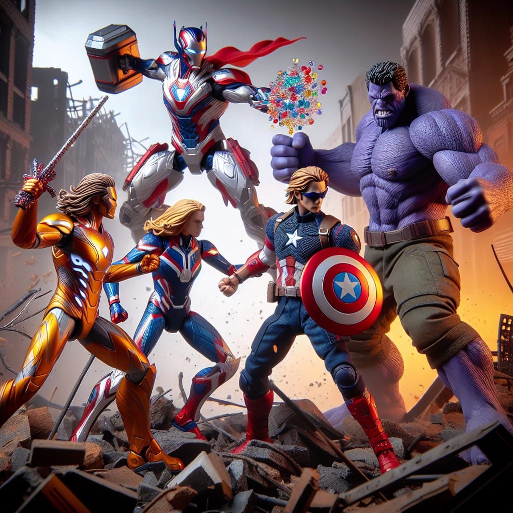 From Temu: The Avengers Action Figure Set