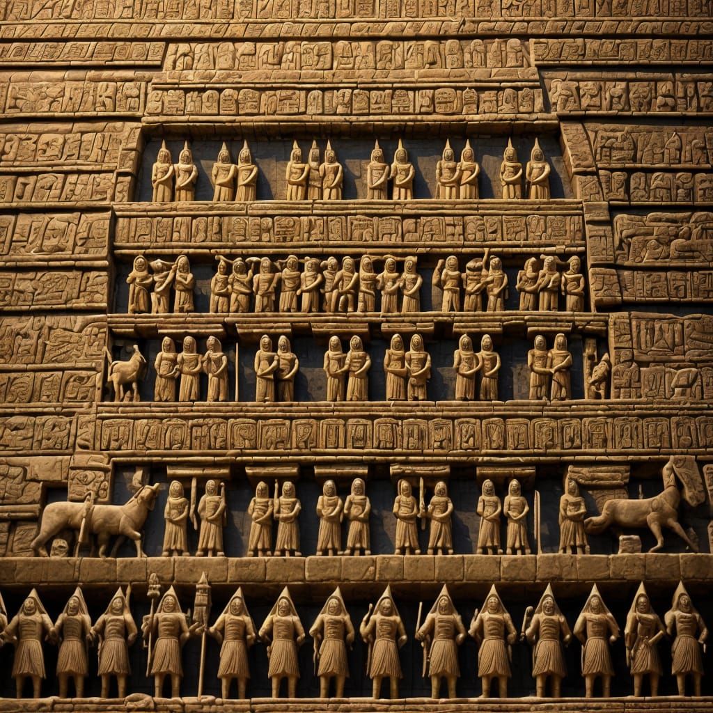 Anunnaki Arrive in Mesopotamia: Epic Cinematic Still