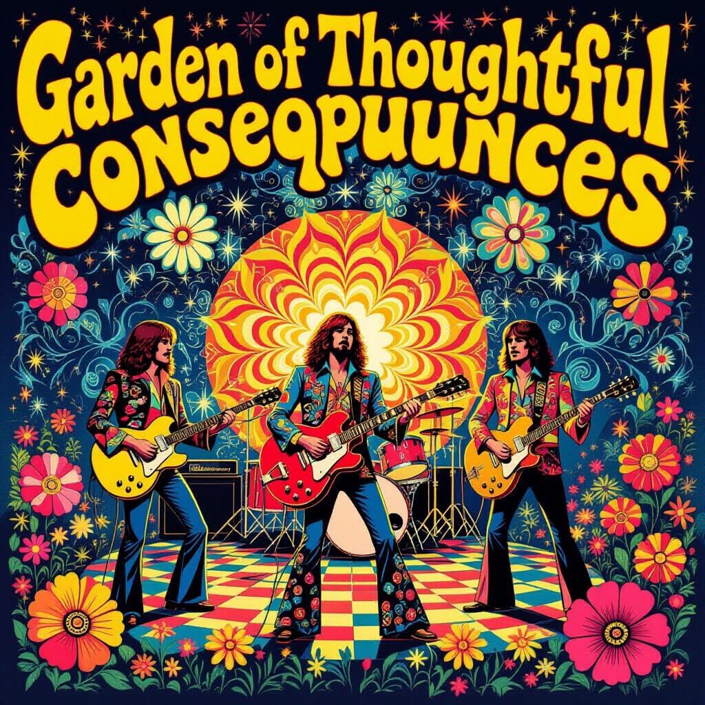 Psychedelic Rock Band Performs Live in 1969 Style