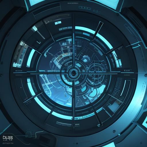 Biomechanical Exosuit in Futuristic Hospital, Illustration