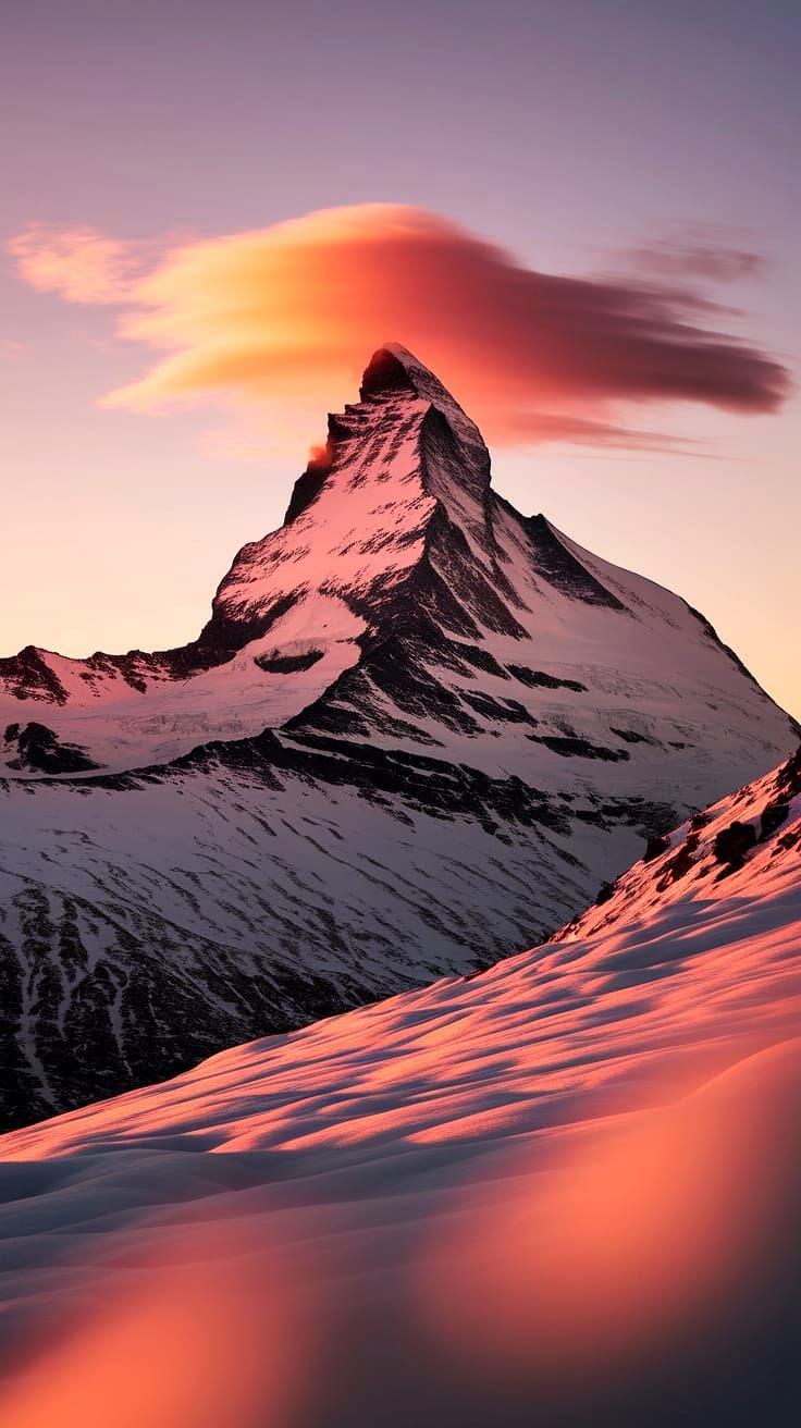 Majestic Matterhorn Sunrise Captured by AI