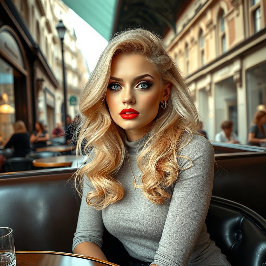 London Cafe Beauty in Art Nouveau Style