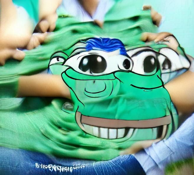 Happy Green Frog Cartoon Character