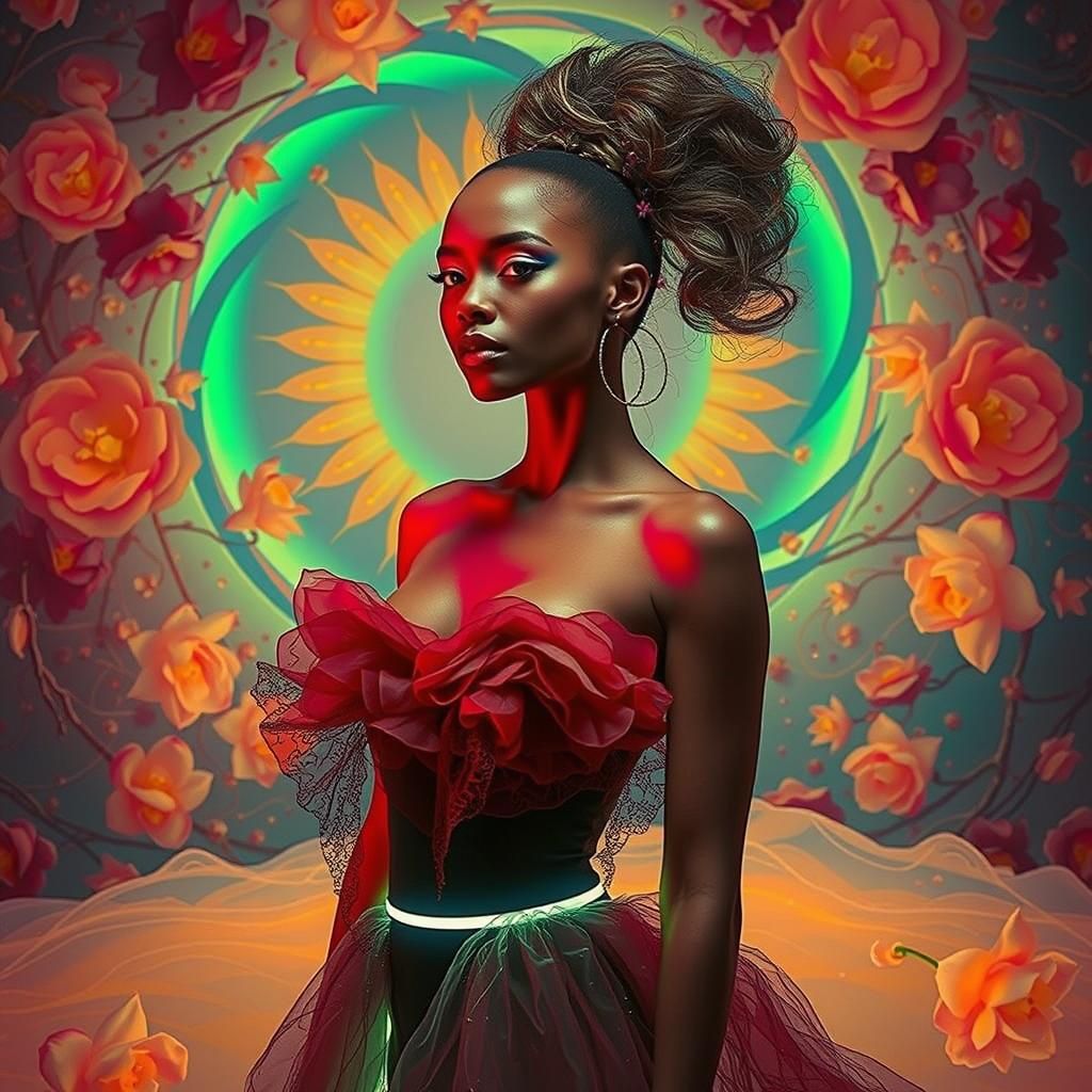 Glowing Avant-Garde Fashion Photoshoot