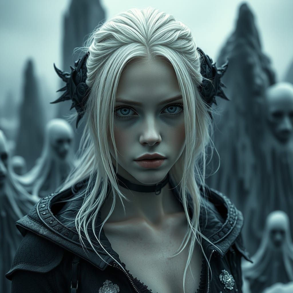 Siberian Siren in Cyberpunk Hellscape