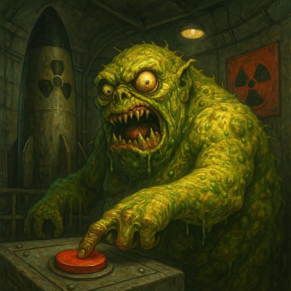 Monster Controls Nuclear Silo, Presses Red Button