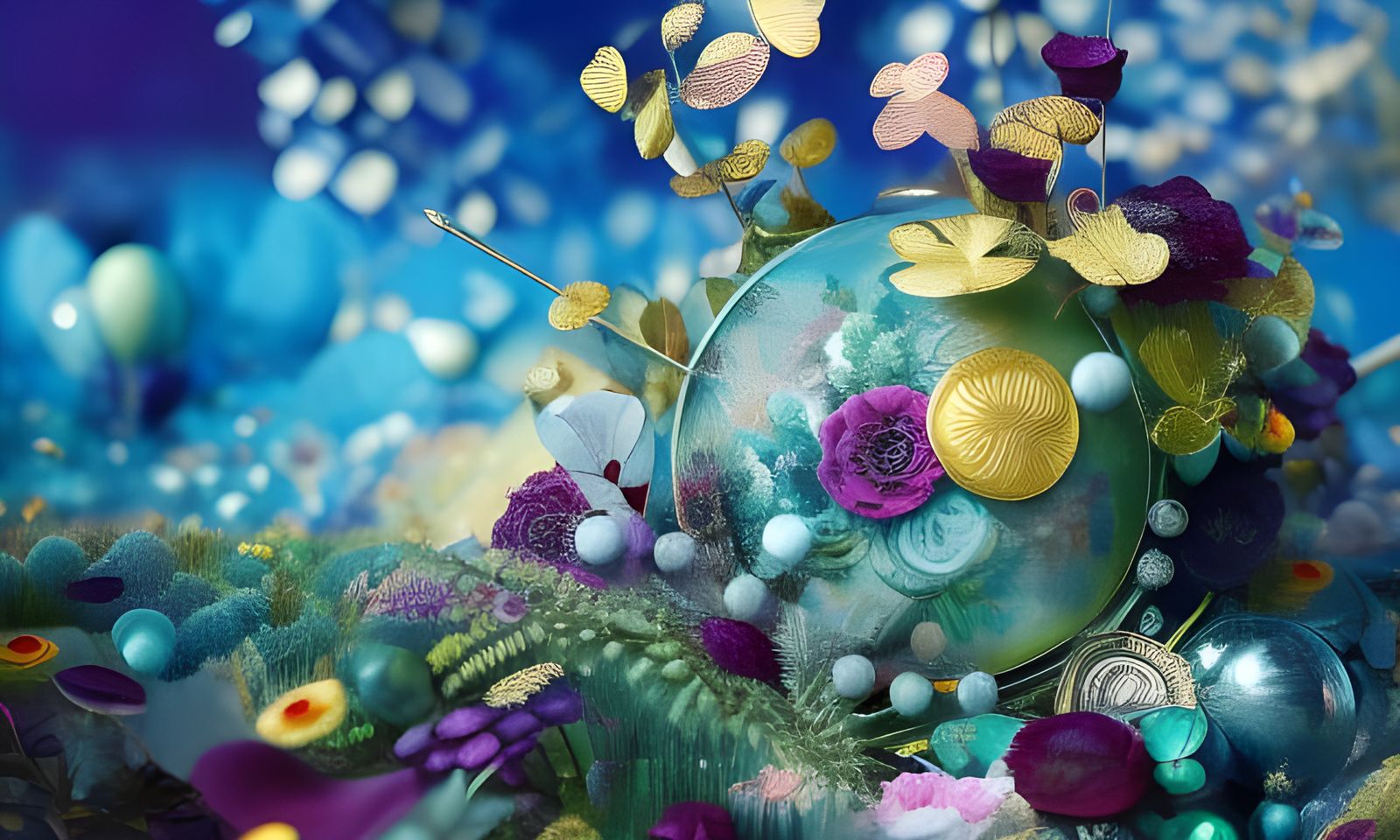 Detailed Mixed Media Collage Illustration in 16K