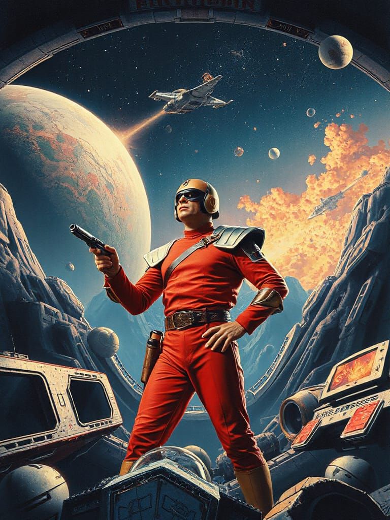 Retro Buck Rogers in a Distant Future Galaxy