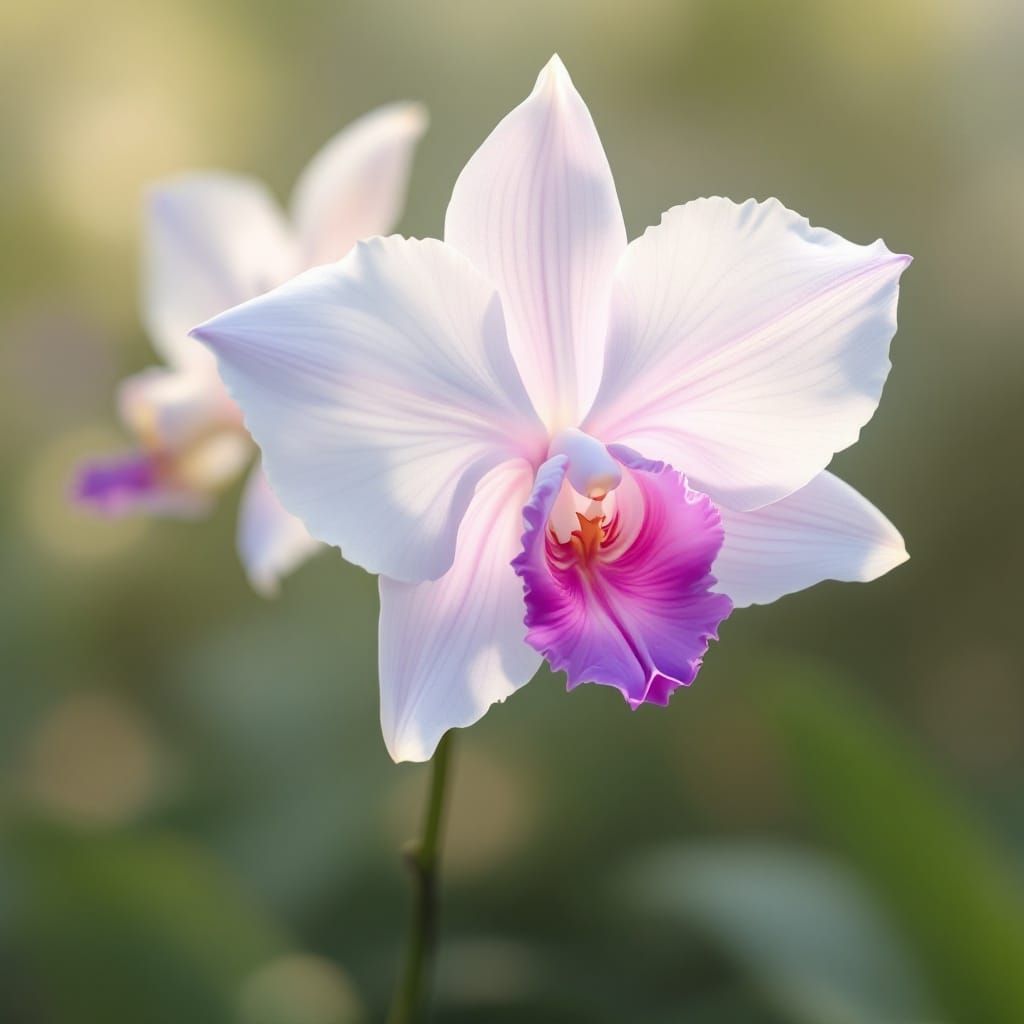 Ethereal Ballerina Orchid in Whispers of Delicate Dance