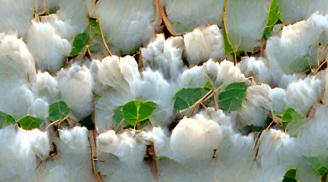 Close-up of Natural Raw Cotton