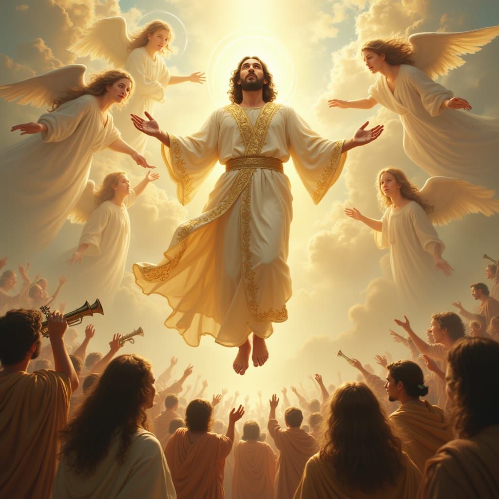 Divine Ascension in Heavenly Splendor
