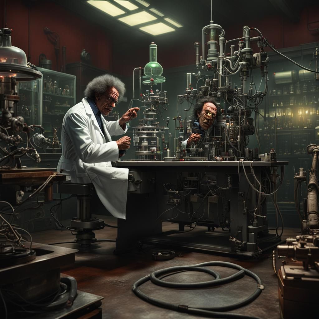 Mad Scientist and Frankenstein