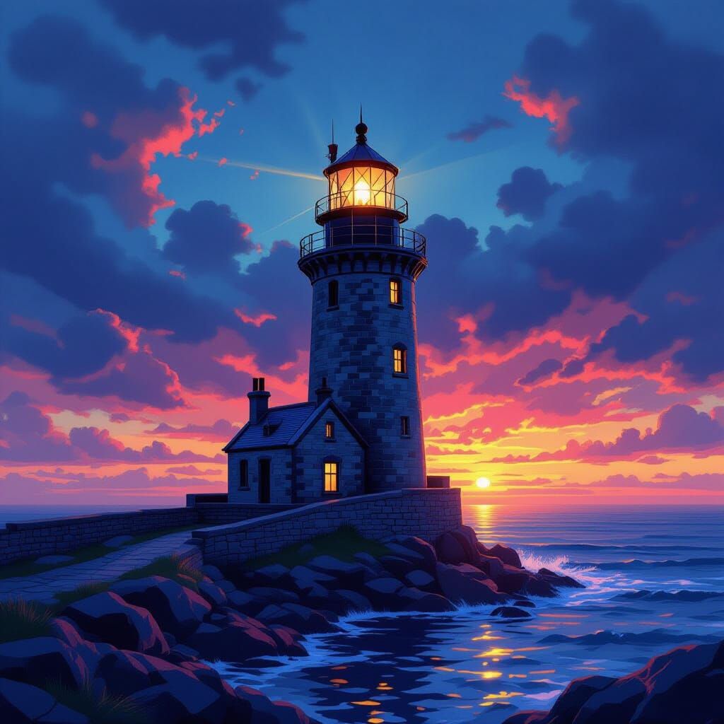 Mull of Kintyre Lighthouse Splash Art