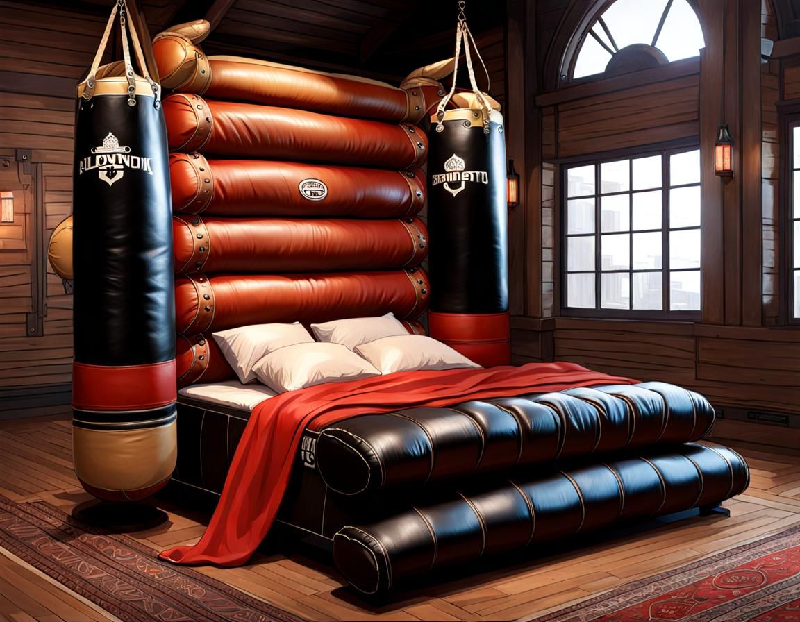 🥇 Punching-bag-Bed for Two