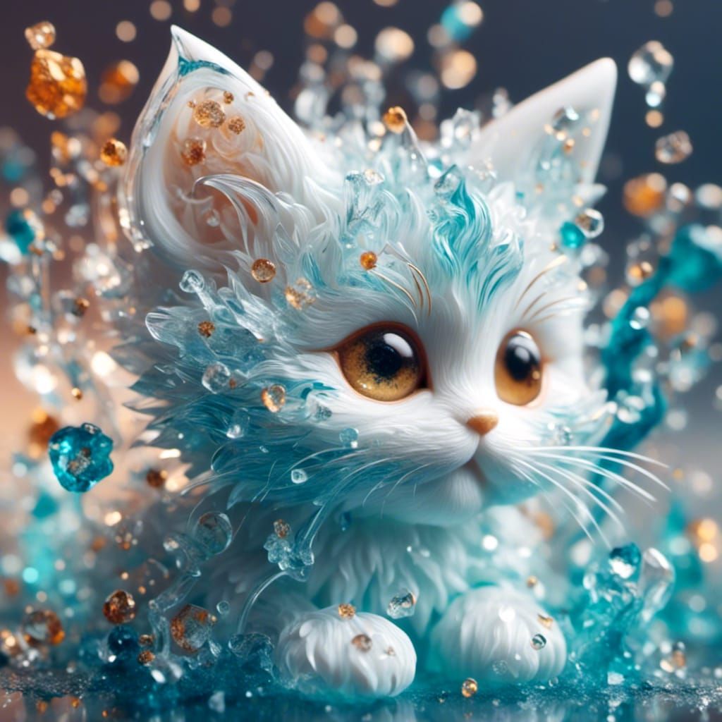 <lora:crystalclear:1.0> cute kitten