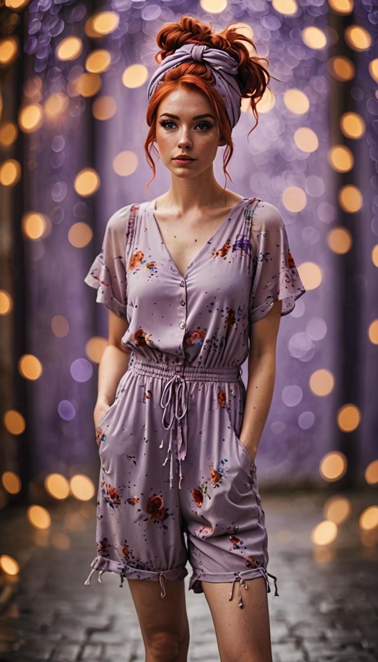 Boogie girl with red hair