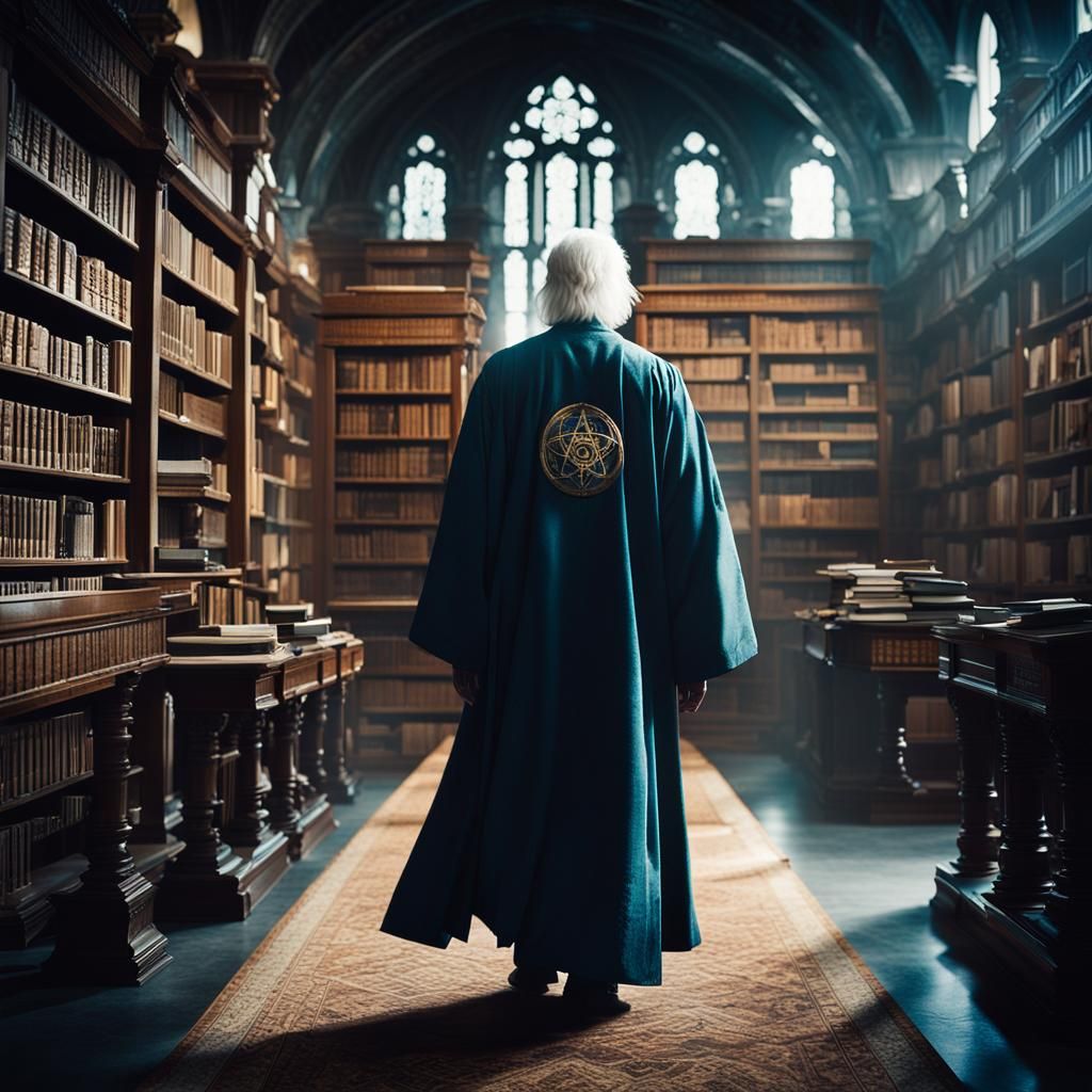 God of Knowledge in the Infinite Library