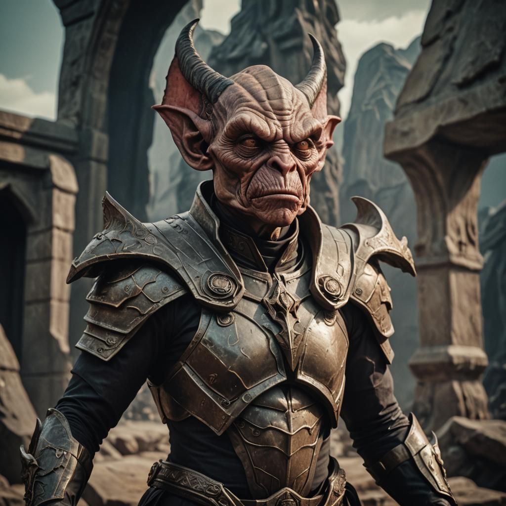 Alien Hybrid Creature in Cinematic Style